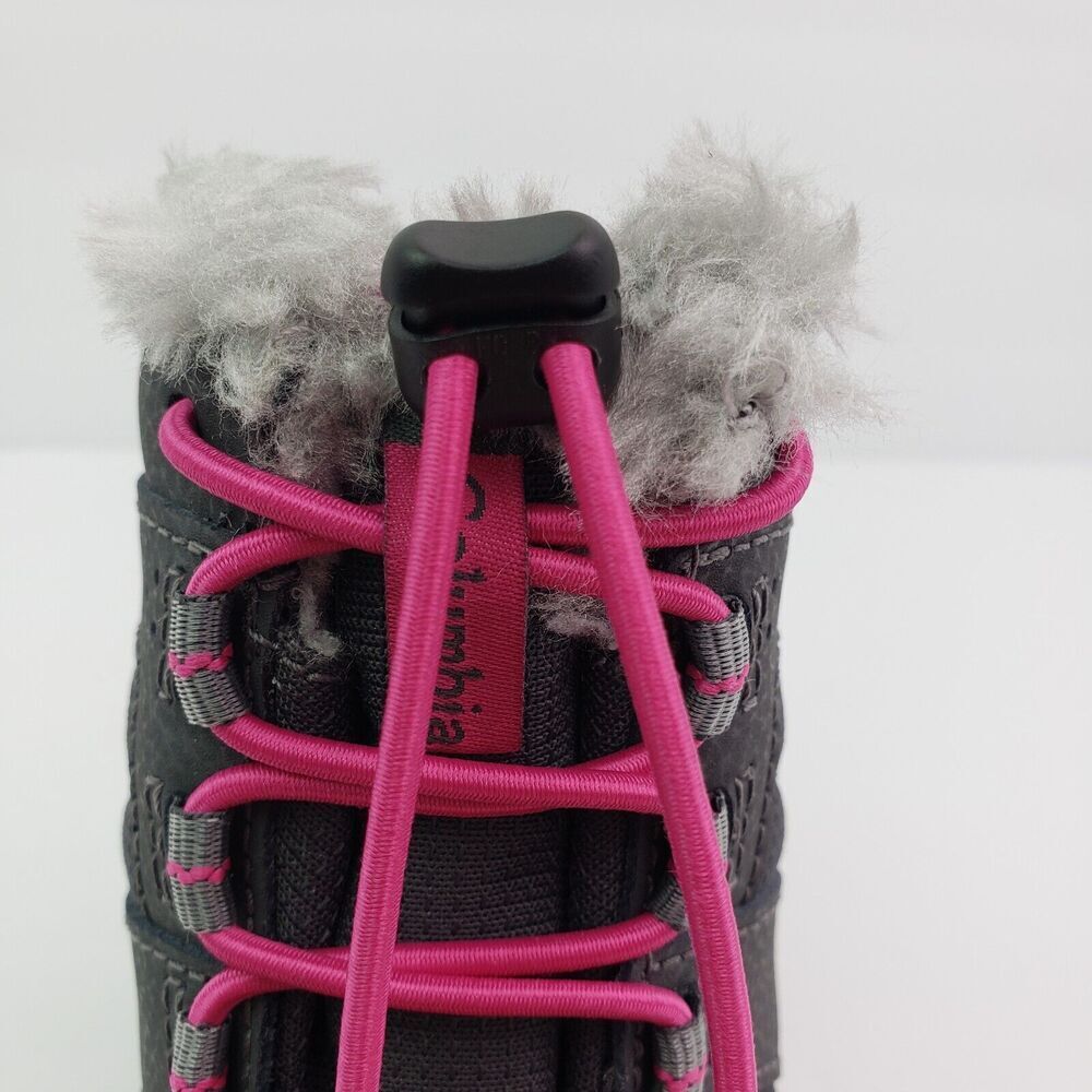 Never worn Columbia Gray and Pink Kids Winter Boots - Picture 10 of 14